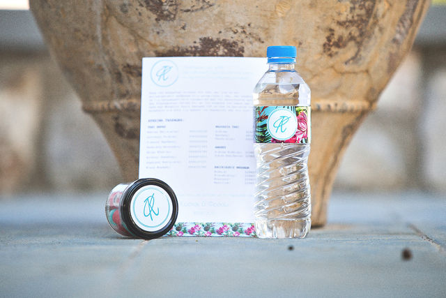 Water Bottle labels and custom sticker packaging